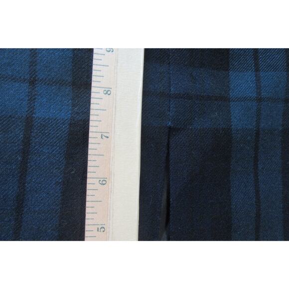 Alanni By Donny Brook 100% Wool Blue/Green Plaid Skirt Women 14  Made In Ukraine - Picture 6 of 12